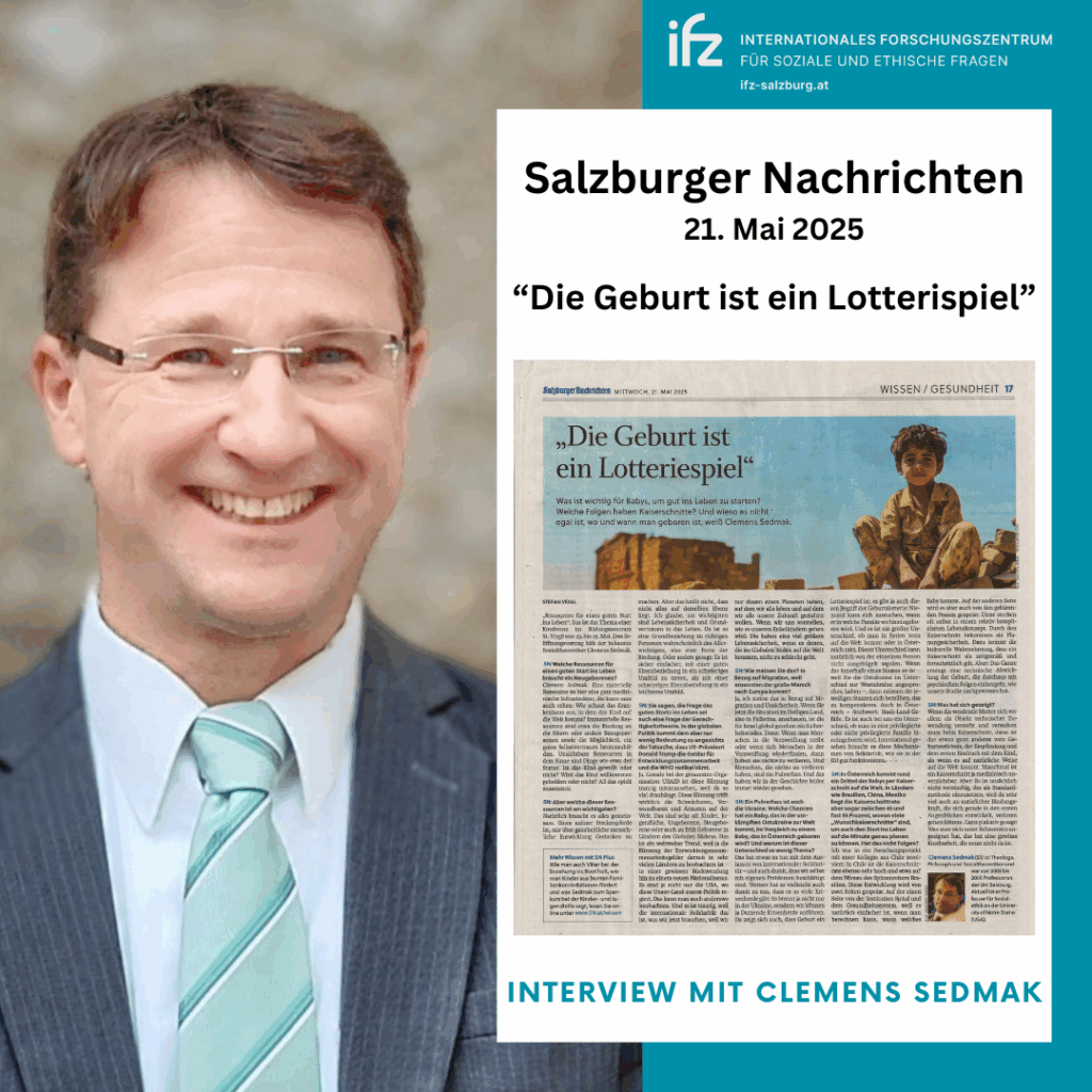Clemens Sedmak SN Die Geburt ist ein Lotteriespiel