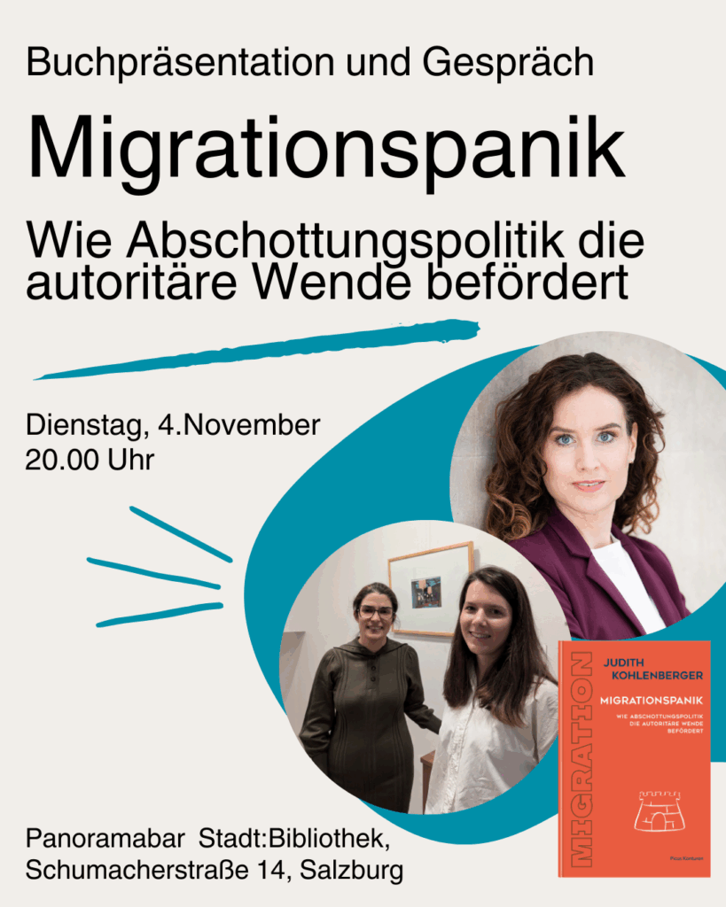 Buchpräsentation und Gespräch_Migrationspanik_Plakat
