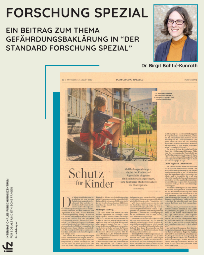 DerStandard Forschung Spezial Gefährdungsablärung August 2026